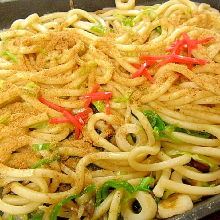 簡単ちくわの焼きうどん めんつゆ使用 レシピ 作り方 By ミスチバス 楽天レシピ